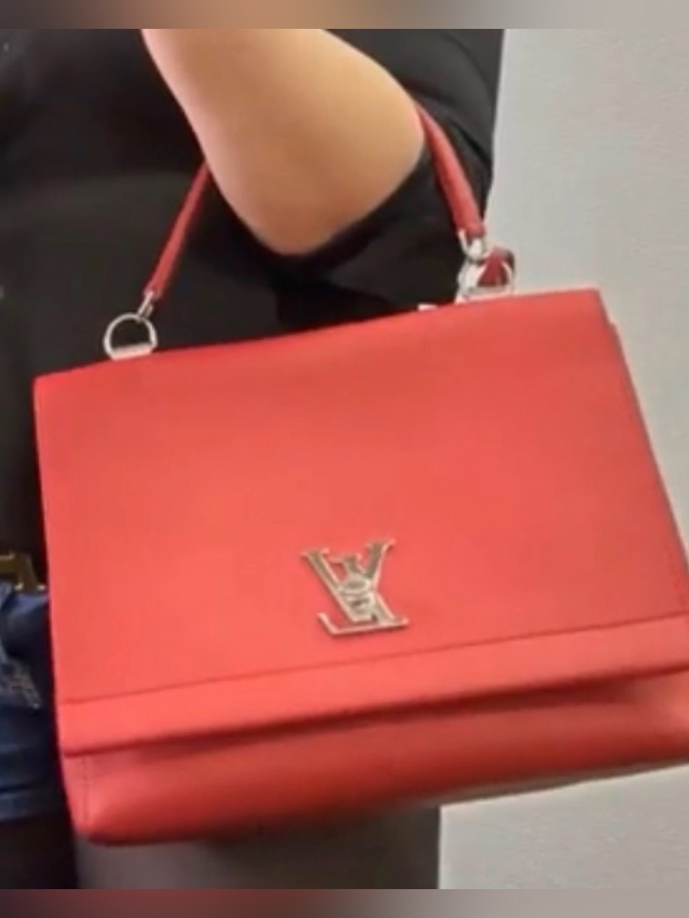 Louis Vuitton  Red Leather sling Bag